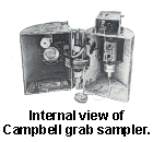 internal view of Campbell grab sampler