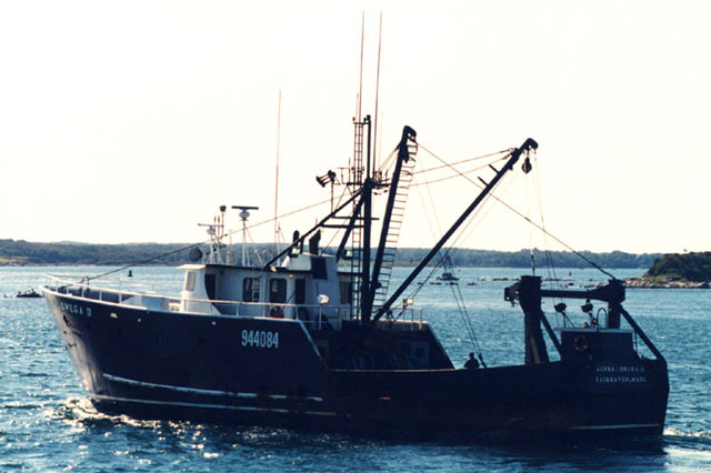 The Fishing Vessel Alpha and Omega which was used for U.S. Geological Survey cruise number ALPH98020.