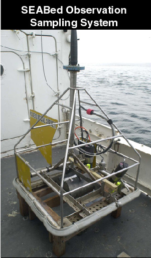 Figure 6. The Seaboss sampling system on the deck of the Research Vessel Endeavor.