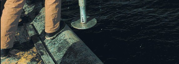 Figure 3.The USGS hydraulically damped gravity corer used to recover sediment in Massachusetts Bay.