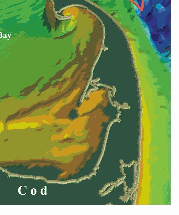 Figure 1. Location of the Massachusetts Bay outfall site showing its proximity to the Stellwagen Bank National Marine Sanctuary to the east and Cape Cod to the south.