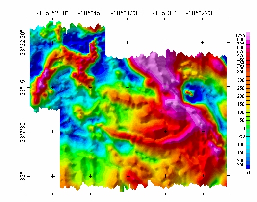 New Mexico Aeromagnetic Map