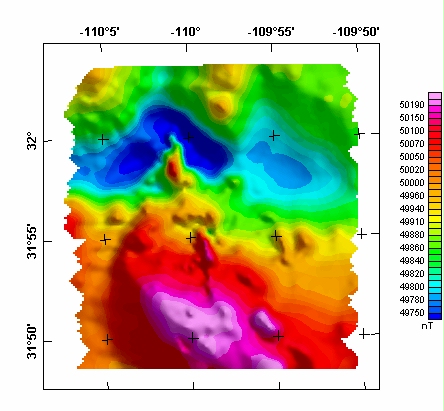 Dragoons '80 Aeromagnetic Map