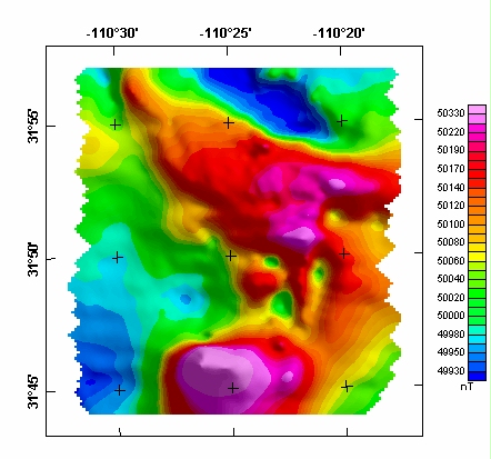 Whetstone Mountains Aeromagnetic Map