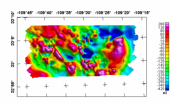 Safford '80 Aeromagnetic Map