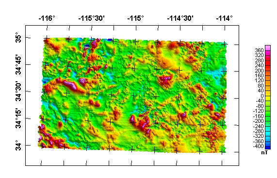 Needles Aeromagnetic Map