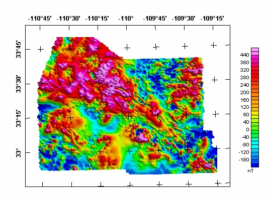San Carlos Aeromagnetic Map