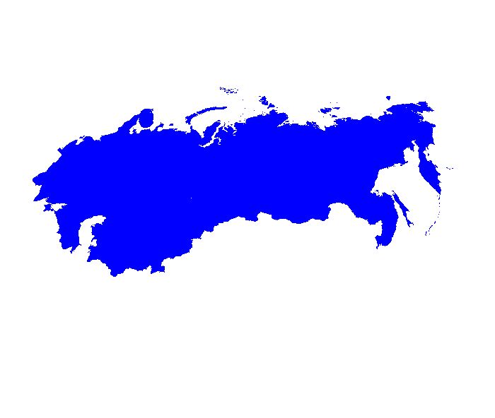 Generalized political boundaries of the countries comprising the Former Soviet Union