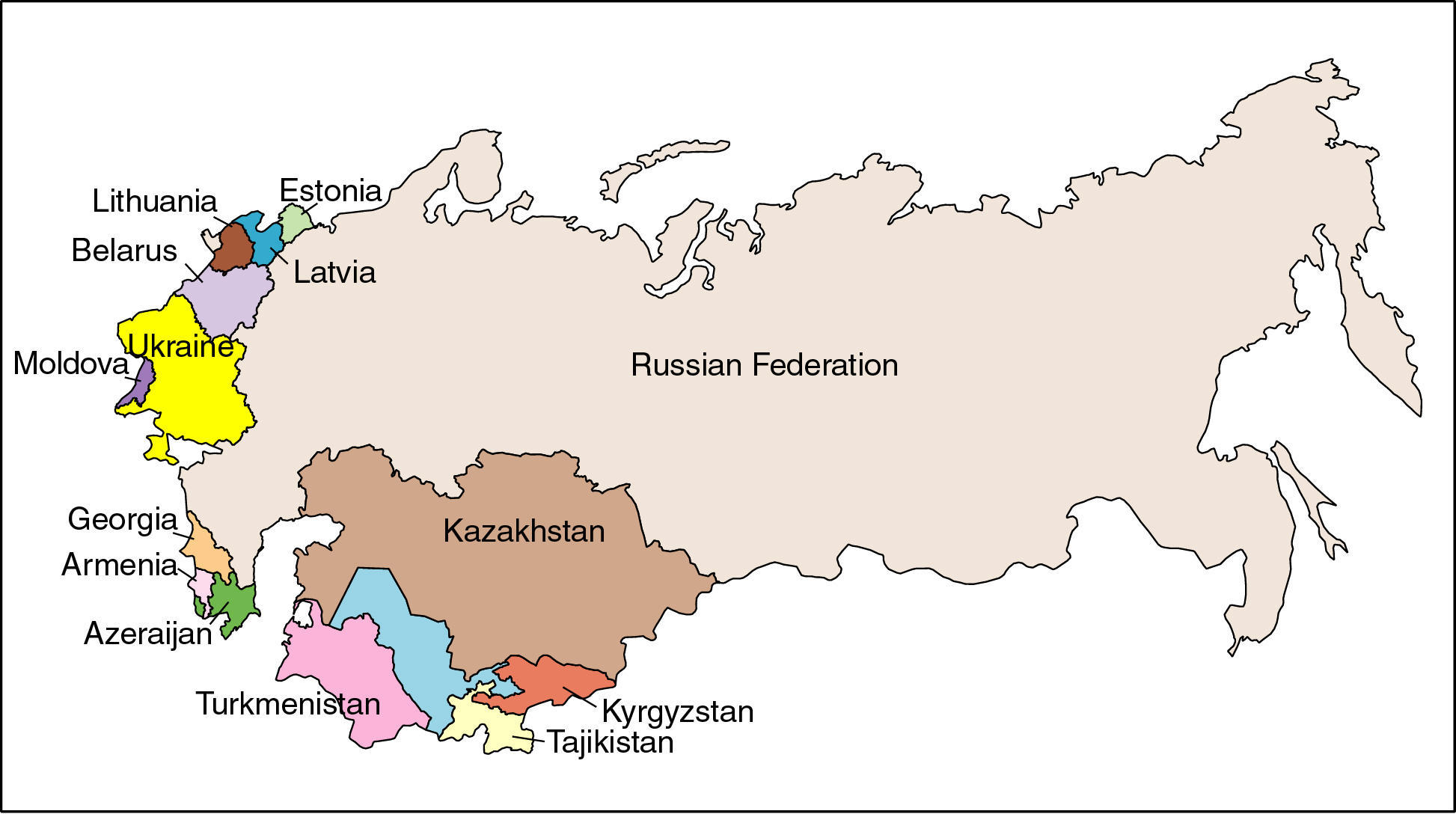 Снг на постсоветском пространстве. Содружество независимых государств карта. Страны СНГ на карте. Карта постсоветского пространства.