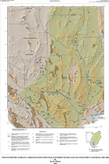 Map showing potentiometric contours in a 20,000-square-mile area of the carbonate-rock province in Southern Nevada and Southeastern California. 