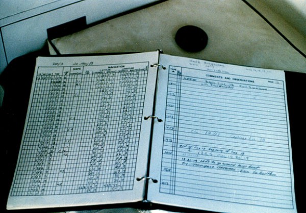 Navigation log for cruise AST 83-2.