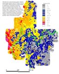 map, elemental concentration of aluminum, analyzed via ICP-40