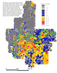 map, elemental concentration of arsenic, analyzed via ICP-40
