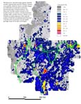 map, elemental concentration of potassium, analyzed via ICP-40