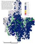 map, elemental concentration of lithium, analyzed via ICP-40