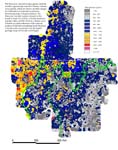 map, elemental concentration of manganese, analyzed via ICP-40