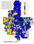 map, elemental concentration of sodium, analyzed via ICP-40