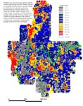 map, elemental concentration of nickel, analyzed via ICP-40