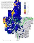 map, elemental concentration of scandium, analyzed via ICP-40