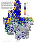 map, elemental concentration of yttrium, analyzed via ICP-40