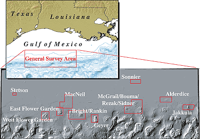 Gulf of Mexico site map