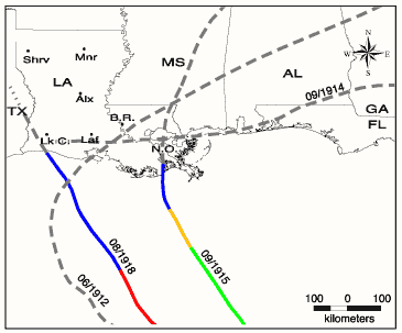 Tropical Cyclones 1910 - 1919