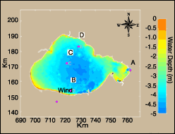 Image showing depth and instrument location.