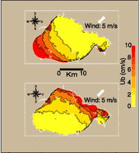 Image showing model predicted bottom velocity.