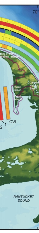 Figure 11. Shows relative vulnerability for Cape Cod National Seashore.