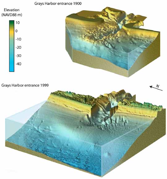 3-D drawings of the offshore