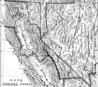 California and Nevada regions for AAPG COSUNA Charts