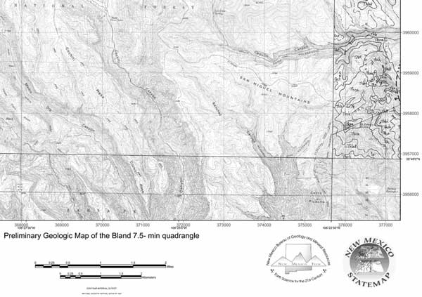 Example of part of a digitally produced base map to be used for future geologic mapping