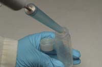 Pipet Milli-Q into tube; link to larger image