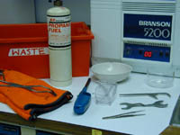 Preparation Materials for replacing Reduction Tube; link to larger image