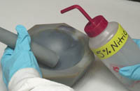 Clean with Nitric Acid; link to larger image