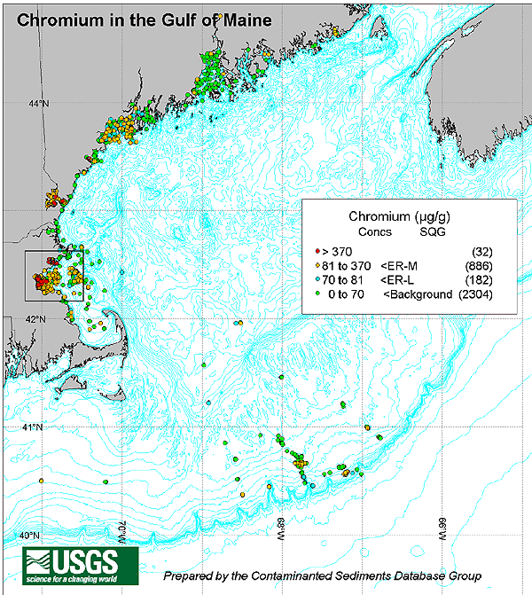 Chromium in the Gulf of Maine