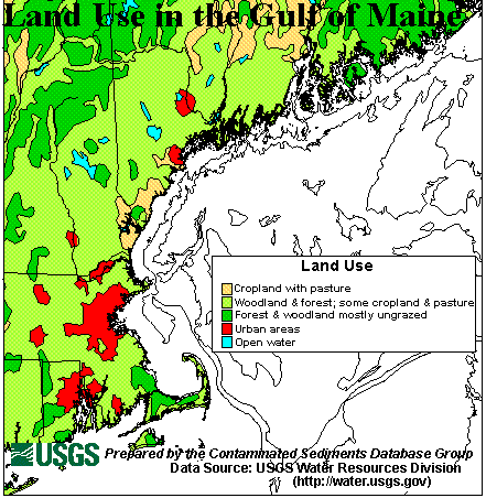 Figure 3a. Land Use in the Gulf of Maine