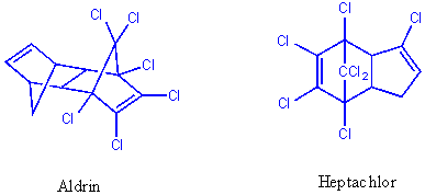Line Drawing of Chlorinated Pesticides