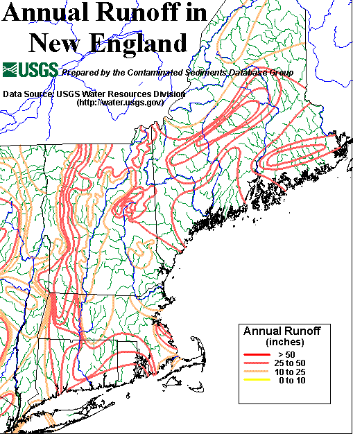 Annual Runoff in New England