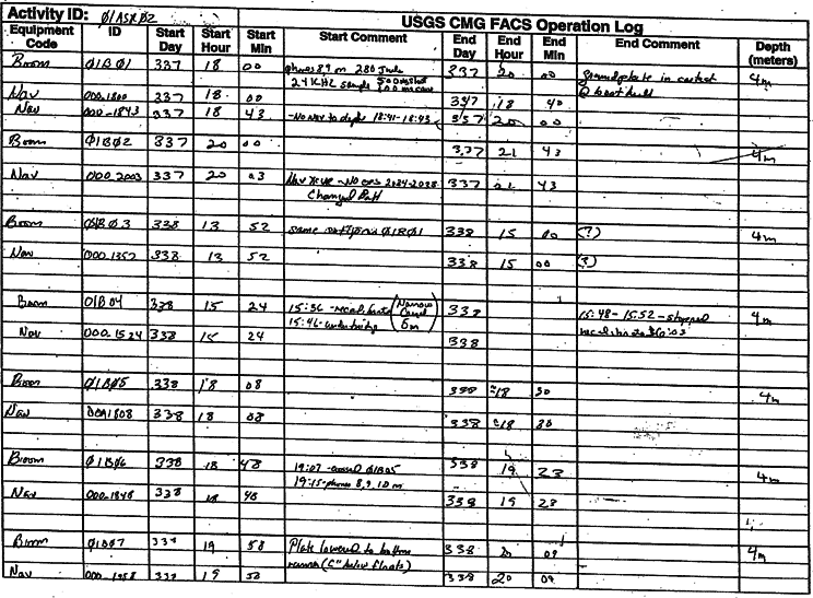 scanned image of fourth page of 01ASR02 original logbook