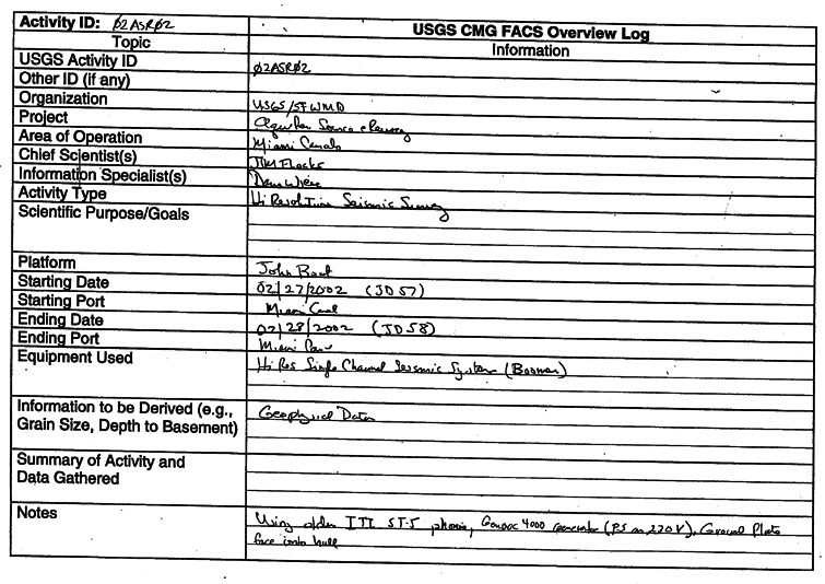 scanned image of first page of 02ASR02 original logbook