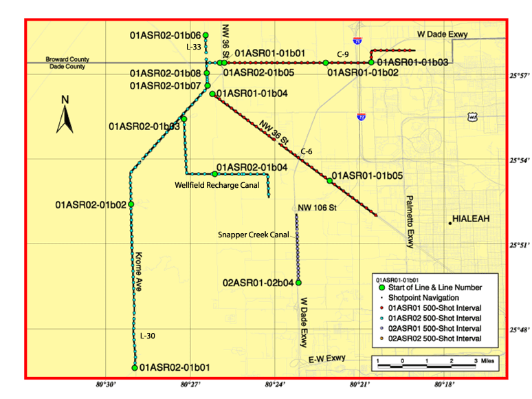 northern region trackline map