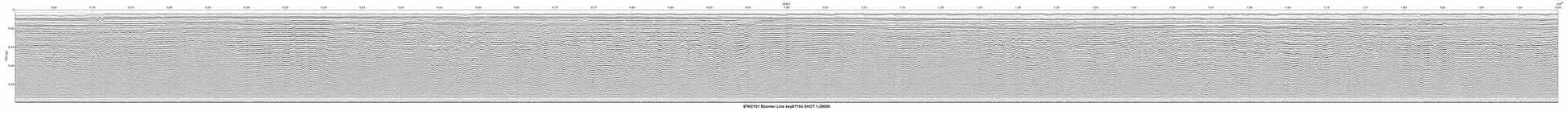 Thumbnail GIF image of the seismic trackline key9715b, with a hotlink to the more detailed, larger JPG image.