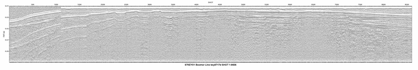Thumbnail GIF image of the seismic trackline key9717d, with a hotlink to the more detailed, larger JPG image.
