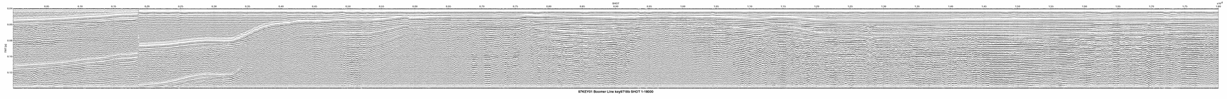 Thumbnail GIF image of the seismic trackline key9718b, with a hotlink to the more detailed, larger JPG image.
