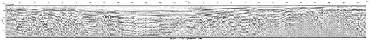 Thumbnail GIF image of the seismic trackline key9718c, with a hotlink to the more detailed, larger JPG image.