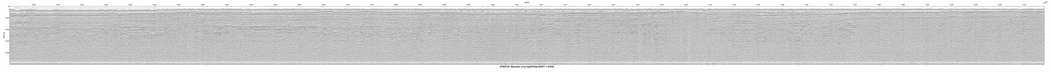 Thumbnail GIF image of the seismic trackline key9724b, with a hotlink to the more detailed, larger JPG image.
