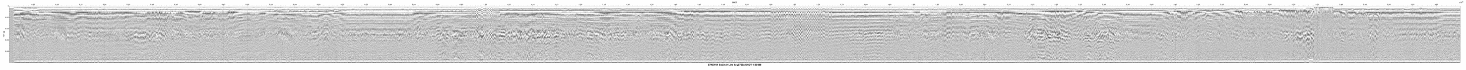 Thumbnail GIF image of the seismic trackline key9729a, with a hotlink to the more detailed, larger JPG image.