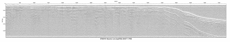 Thumbnail GIF image of the seismic trackline key9730c, with a hotlink to the more detailed, larger JPG image.