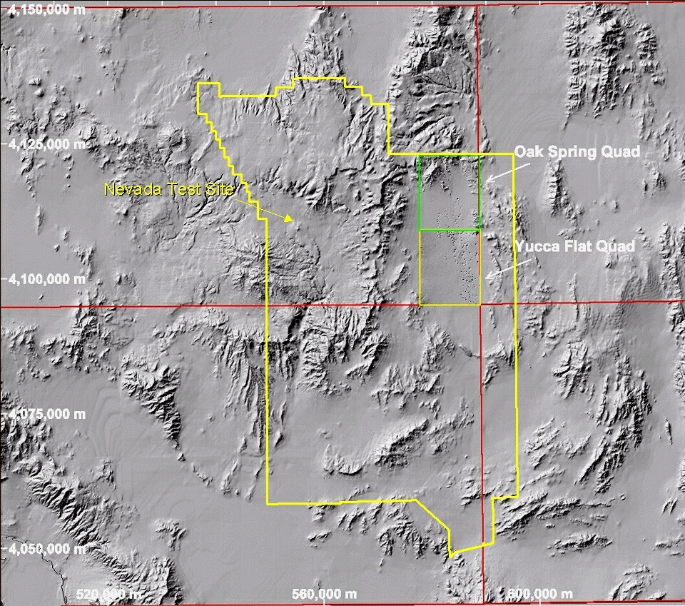 Small-Scale Shaded Relief Map, NTS and Vicinity